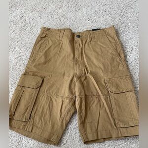 CSG mens Cargo Shorts khaki size 34 NWT